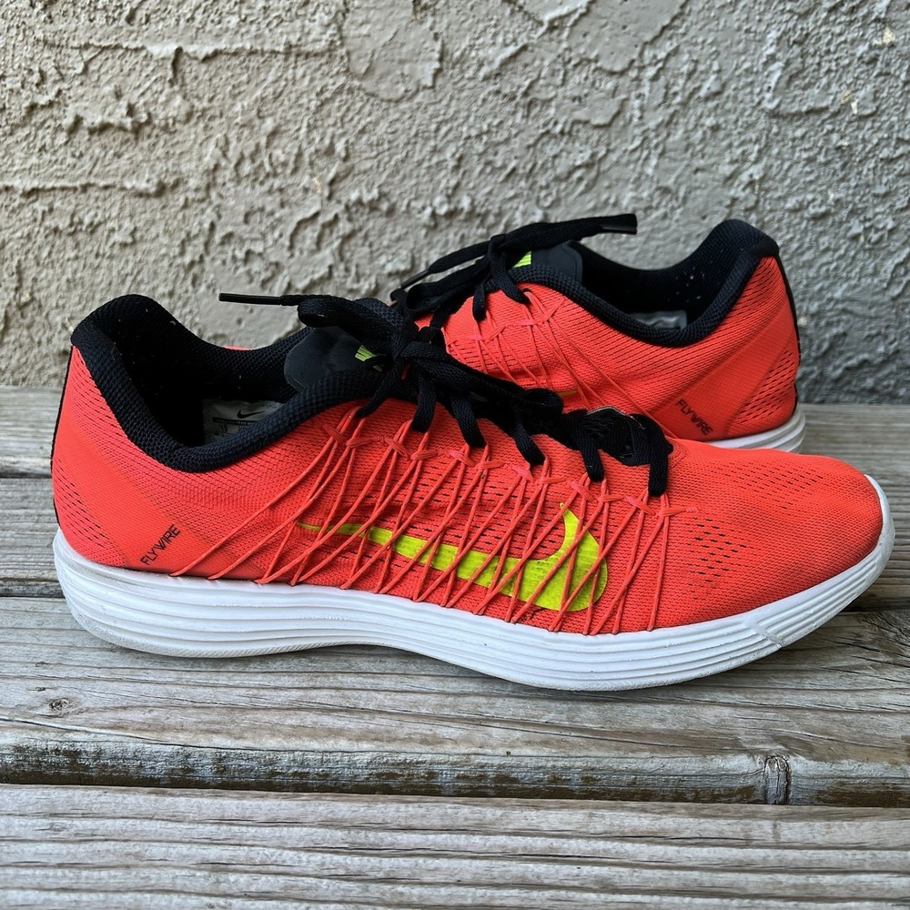 Nike Shoe Men Size 13 Lunaracer + 3 Orange Sneakers Low Running